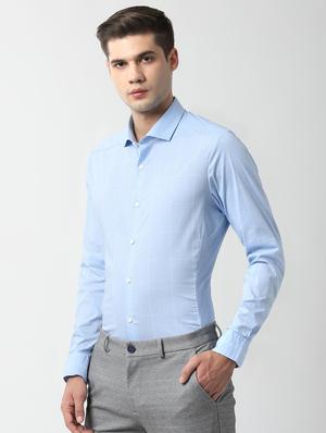 blue checkered formal shirt - 16485811 - Standard Image - 2