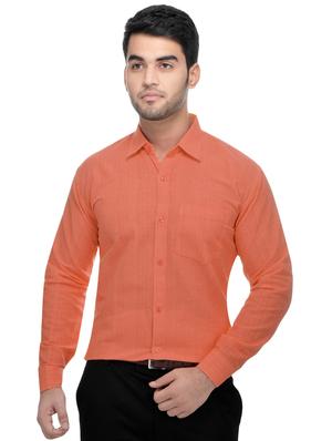 yellow and orange khadi combo shirts - 16486763 - Standard Image - 5