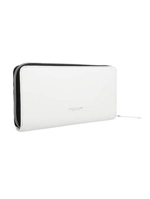 white leatherette (pu) regular clutch - 16487947 - Standard Image - 2