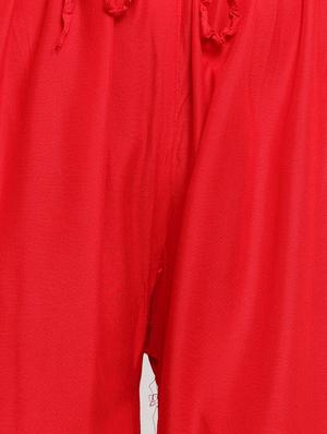 drawstring waist chevron detail palazzo - 16487999 - Standard Image - 5