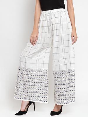 high rise checkered palazzo - 16488003 - Standard Image - 2