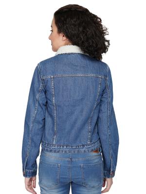 button up denim jacket - 16490072 - Standard Image - 2