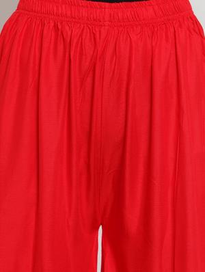 red rayon sharara - 16490482 - Standard Image - 5