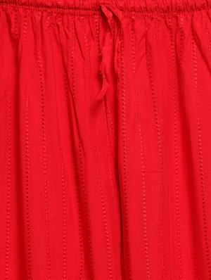 drawstring waist schiffli palazzo - 16490565 - Standard Image - 5