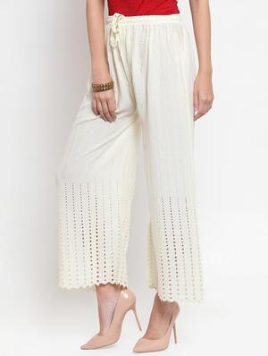 drawstring waist schiffli palazzo - 16490568 - Standard Image - 2