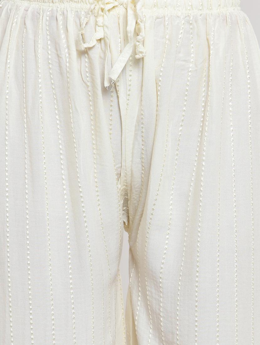 drawstring waist schiffli palazzo - 16490568 - Zoom Image - 5