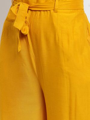 tie knot solid flared palazzo - 16490576 - Standard Image - 5