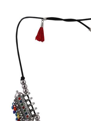 multi colored metal statement necklace - 16490999 - Standard Image - 2