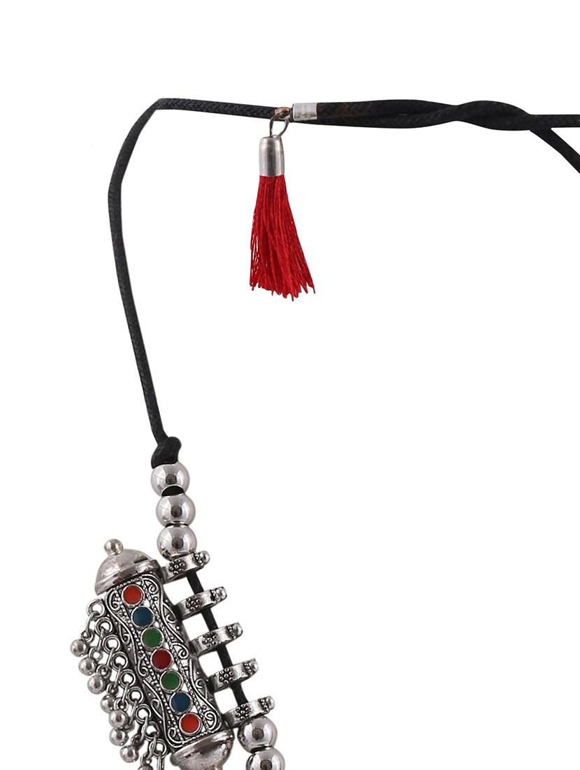 multi colored metal statement necklace - 16491002 - Zoom Image - 2
