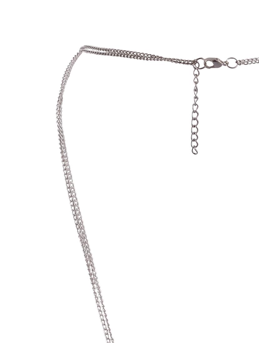 silver metal statement necklace - 16491004 - Zoom Image - 2