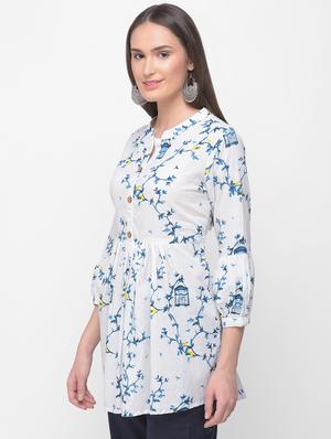 printed a-line kurti - 16491087 - Standard Image - 2