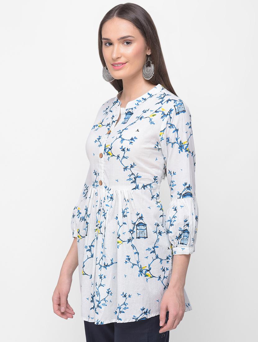 printed a-line kurti - 16491087 - Zoom Image - 2