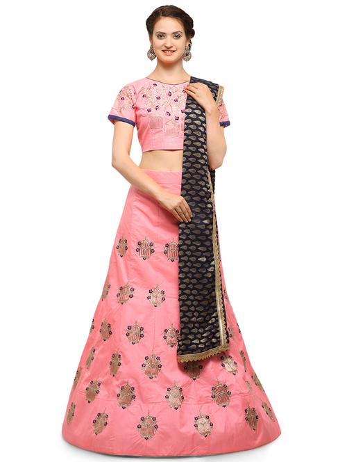 embroidered flared lehenga - 16492490 - Very Small Image - 1