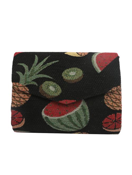black cotton regular clutch - 16492783 - Standard Image - 1