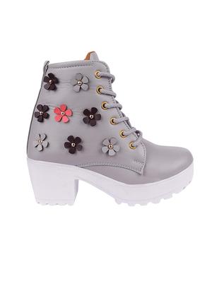 grey ankle length boots - 16492873 - Standard Image - 2
