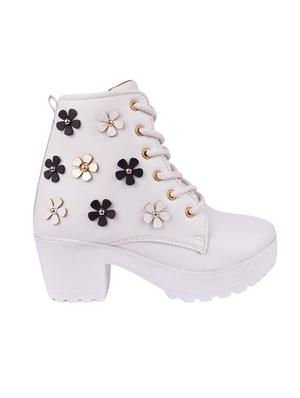 white ankle length boots - 16492875 - Standard Image - 2