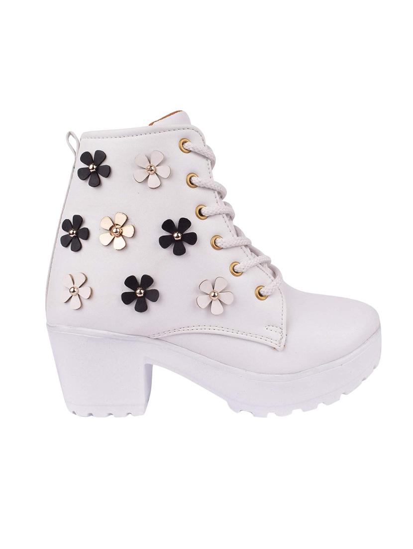white ankle length boots - 16492875 - Zoom Image - 2