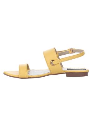 yellow back strap sandals - 16492920 - Standard Image - 2