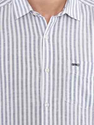 white striped casual shirt - 16492984 - Standard Image - 5