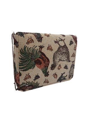 beige cotton laptop bag - 16493186 - Standard Image - 2