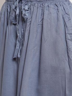 grey rayon sharara - 16493465 - Standard Image - 5