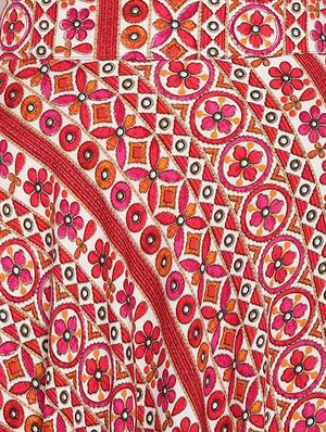 pink cotton skirt top set - 16493676 - Standard Image - 5