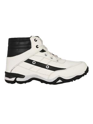 zebx white leatherette high ankle boots - 16494133 - Standard Image - 2