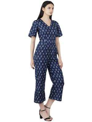 block print full leg jumpsuit - 16495296 - Standard Image - 2