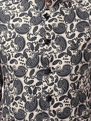 black printed bandhgala formal blazer - 16495457 - Standard Image - 5