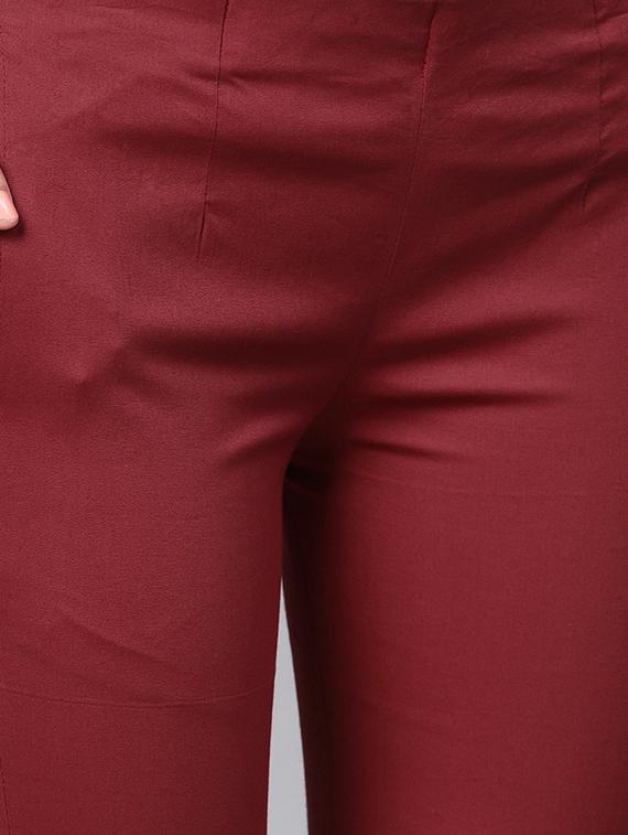 high rise solid trouser - 16495701 - Zoom Image - 5