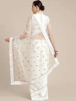 floral embroidered saree with blouse - 16495902 - Standard Image - 2