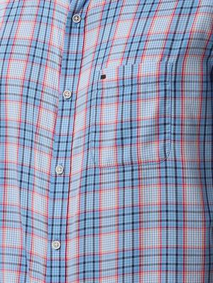 blue checkered casual shirt - 16496267 - Standard Image - 5