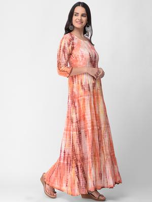 shibori a-line kurta - 16497055 - Standard Image - 2