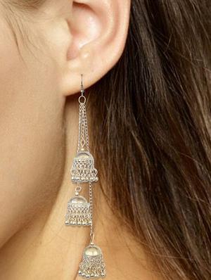gold metal other earring - 16498100 - Standard Image - 2