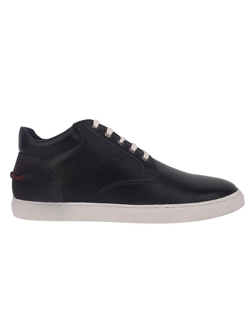 lawman pg3 blue leatherette lace up sneakers - 16498632 - Zoom Image - 2