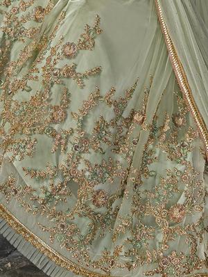 embroidered semi-stitched suit - 16499733 - Standard Image - 2
