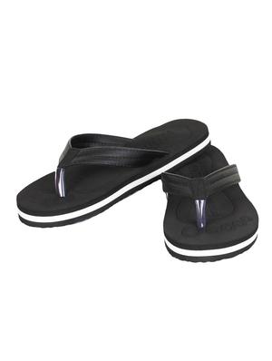 frantofit black leatherette toe separator flip flops - 16499859 - Standard Image - 2