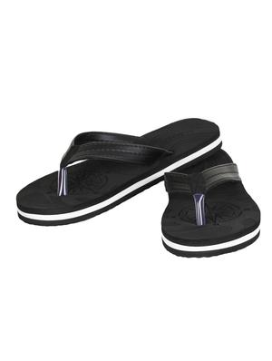 frantofit black leatherette toe separator flip flops - 16499861 - Standard Image - 2