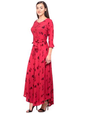 tie front flared maxi dress - 16501076 - Standard Image - 2