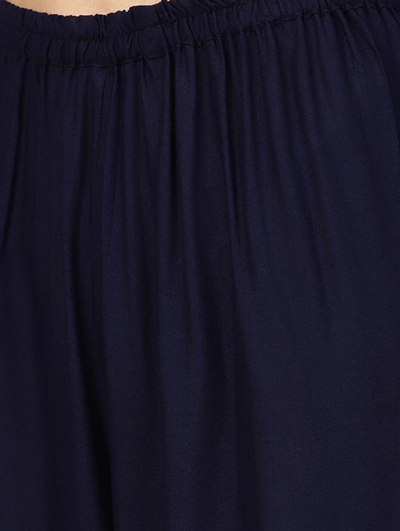 printed kurta palazzo set - 16501140 - Zoom Image - 5