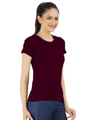 round neck solid tee - 16502943 - Standard Image - 2