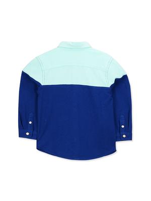 blue polyester shirt - 16503669 - Standard Image - 2