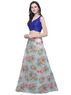floral flared lehenga - 16503819 - Standard Image - 2