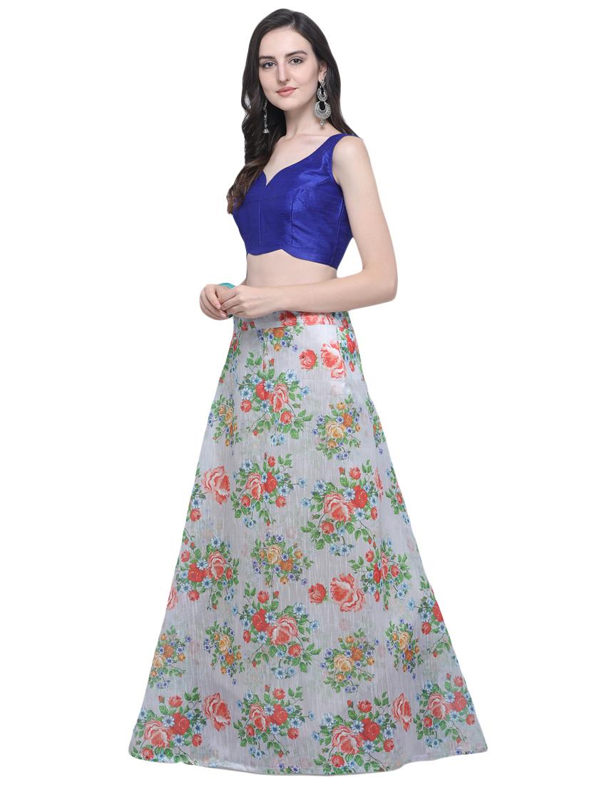 floral flared lehenga - 16503819 - Zoom Image - 2