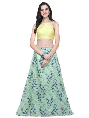 floral flared lehenga - 16503822 - Standard Image - 2