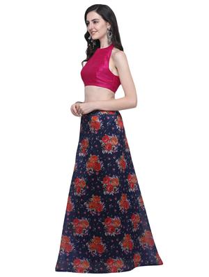 floral flared lehenga - 16503824 - Standard Image - 2