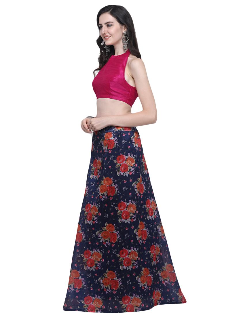 floral flared lehenga - 16503824 - Zoom Image - 2