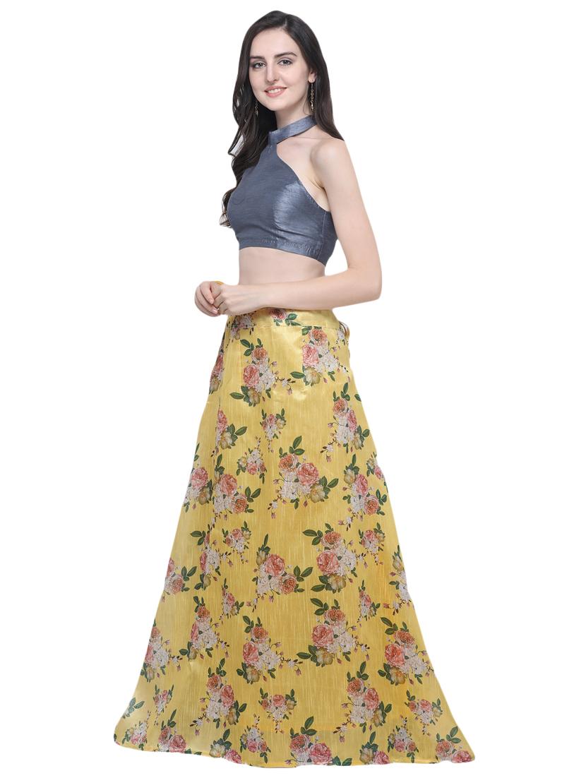 floral flared lehenga - 16503830 - Zoom Image - 2