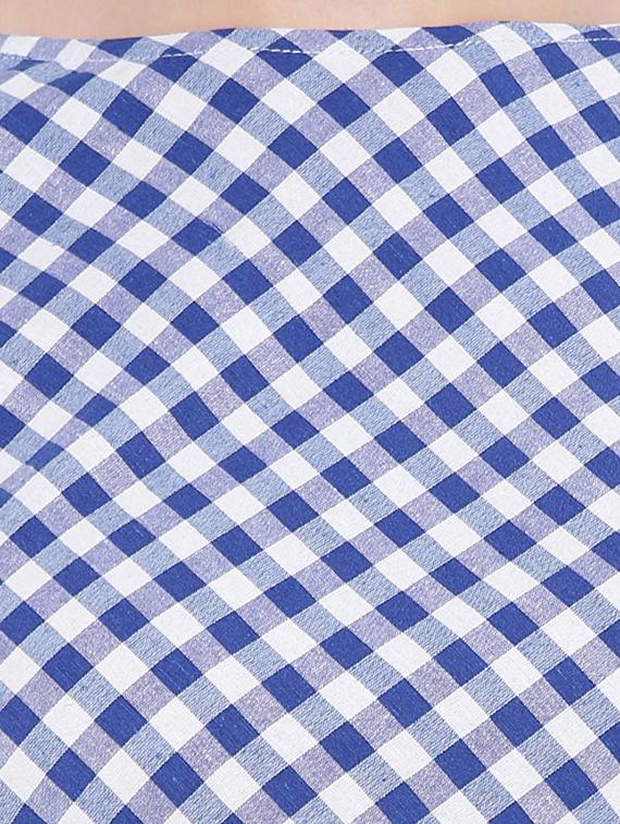 bell sleeved gingham tunic - 16503940 - Zoom Image - 5