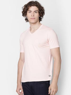 peach solid t-shirt - 16503980 - Standard Image - 2